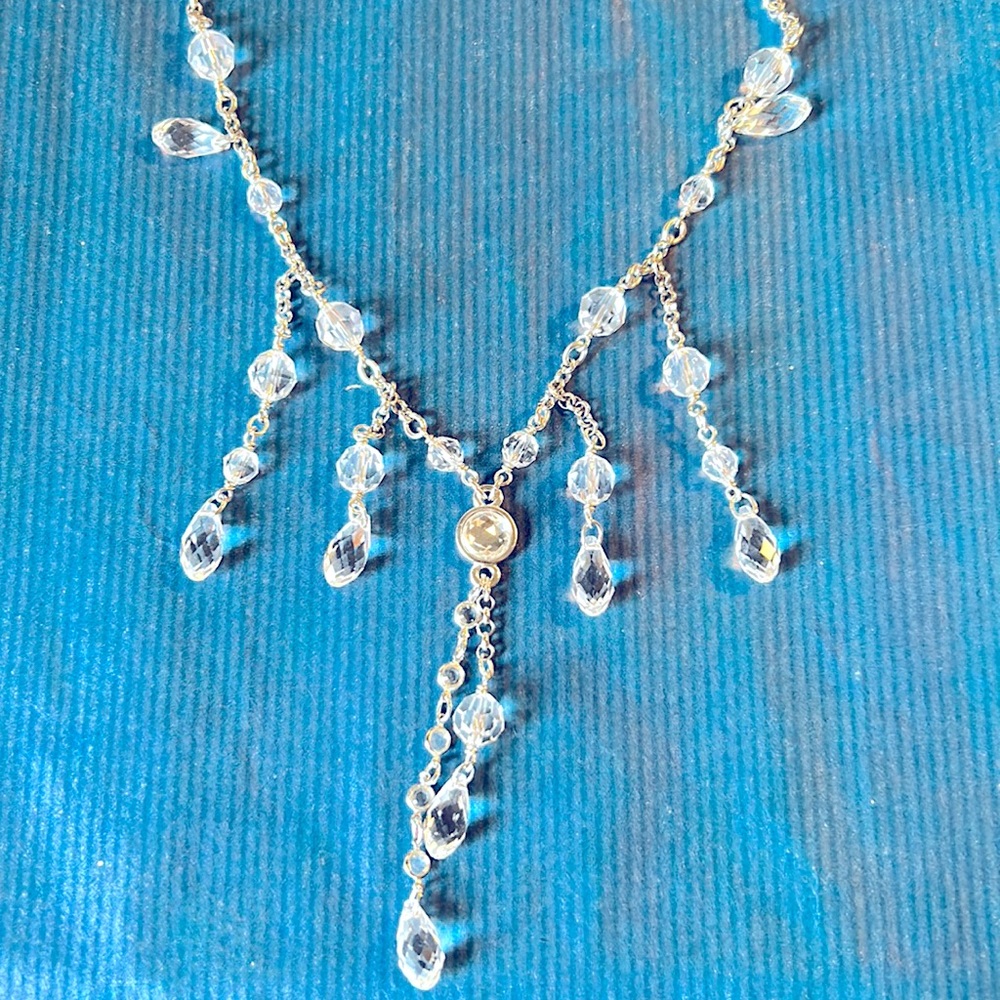 Swarovski necklace clear crystals